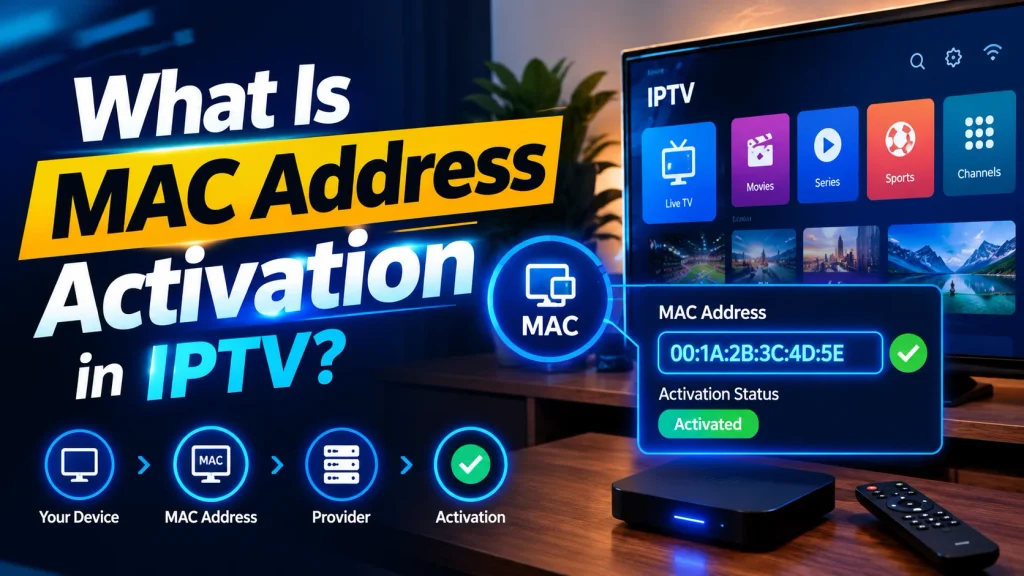 IPTV MAC address activation process from your device to the provider to activation